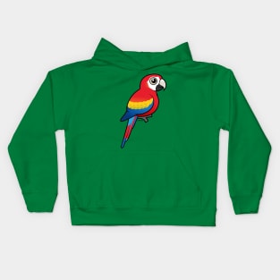 Birdorable Scarlet Macaw Kids Hoodie